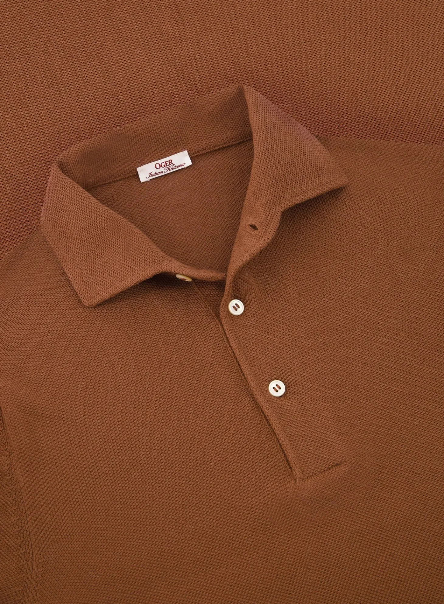 OGÉR Italian Knitwear Pique Polo Van Katoen Online