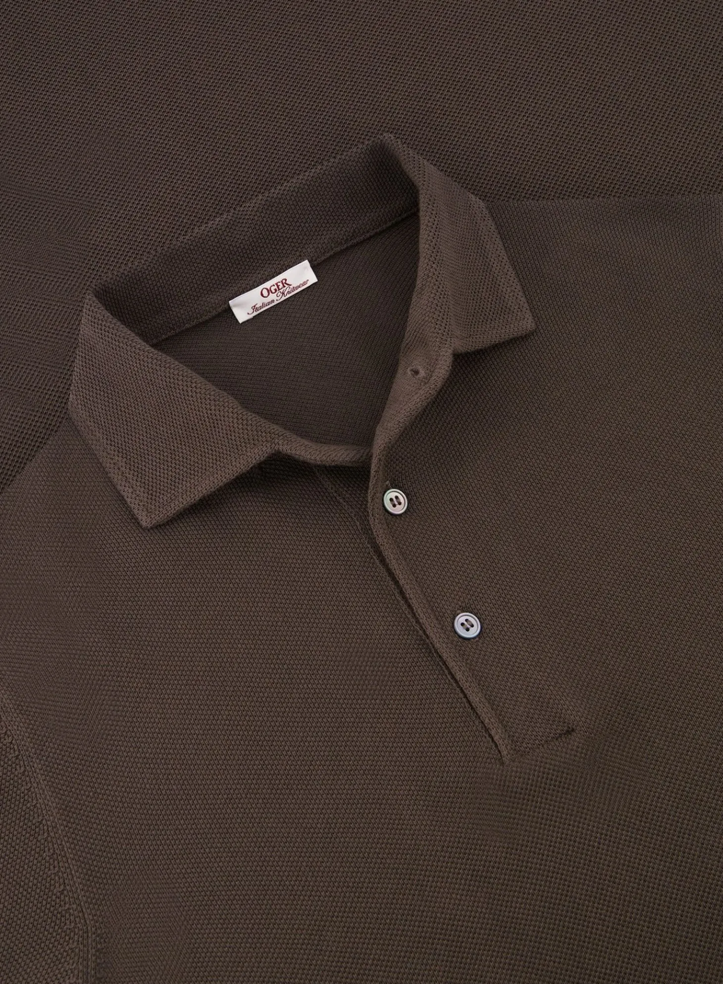 OGÉR Italian Knitwear Pique Polo Van Katoen Online