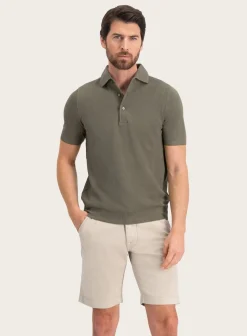 FEDELI Polo Met Korte Mouwen Van Katoen Cheap