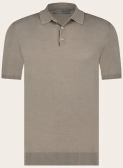 Corneliani Polo Shirt Met Korte Mouwen Van Zijde Online