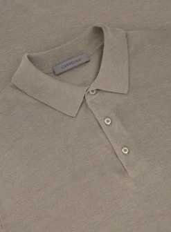 Corneliani Polo Shirt Met Korte Mouwen Van Zijde Online