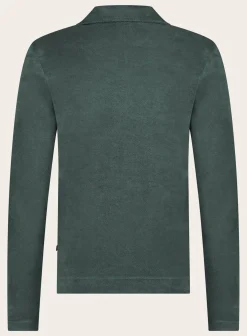 FEDELI Poloshirt Met Lange Mouwen Van Badstof Shop