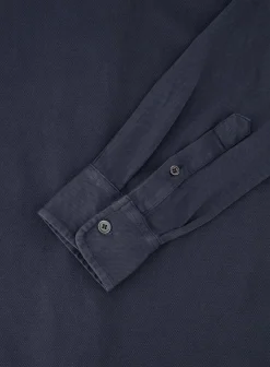 FEDELI Poloshirt Met Lange Mouwen Van Katoen Flash Sale