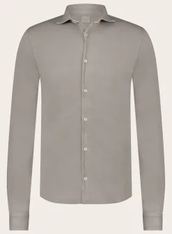 FEDELI Poloshirt Met Lange Mouwen Van Katoen Flash Sale