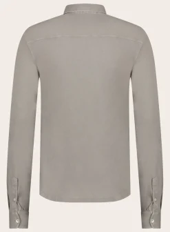 FEDELI Poloshirt Met Lange Mouwen Van Katoen Flash Sale