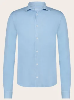 FEDELI Poloshirt Met Lange Mouwen Van Katoen Flash Sale