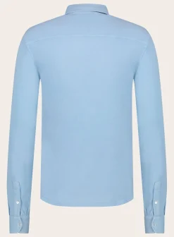 FEDELI Poloshirt Met Lange Mouwen Van Katoen Flash Sale