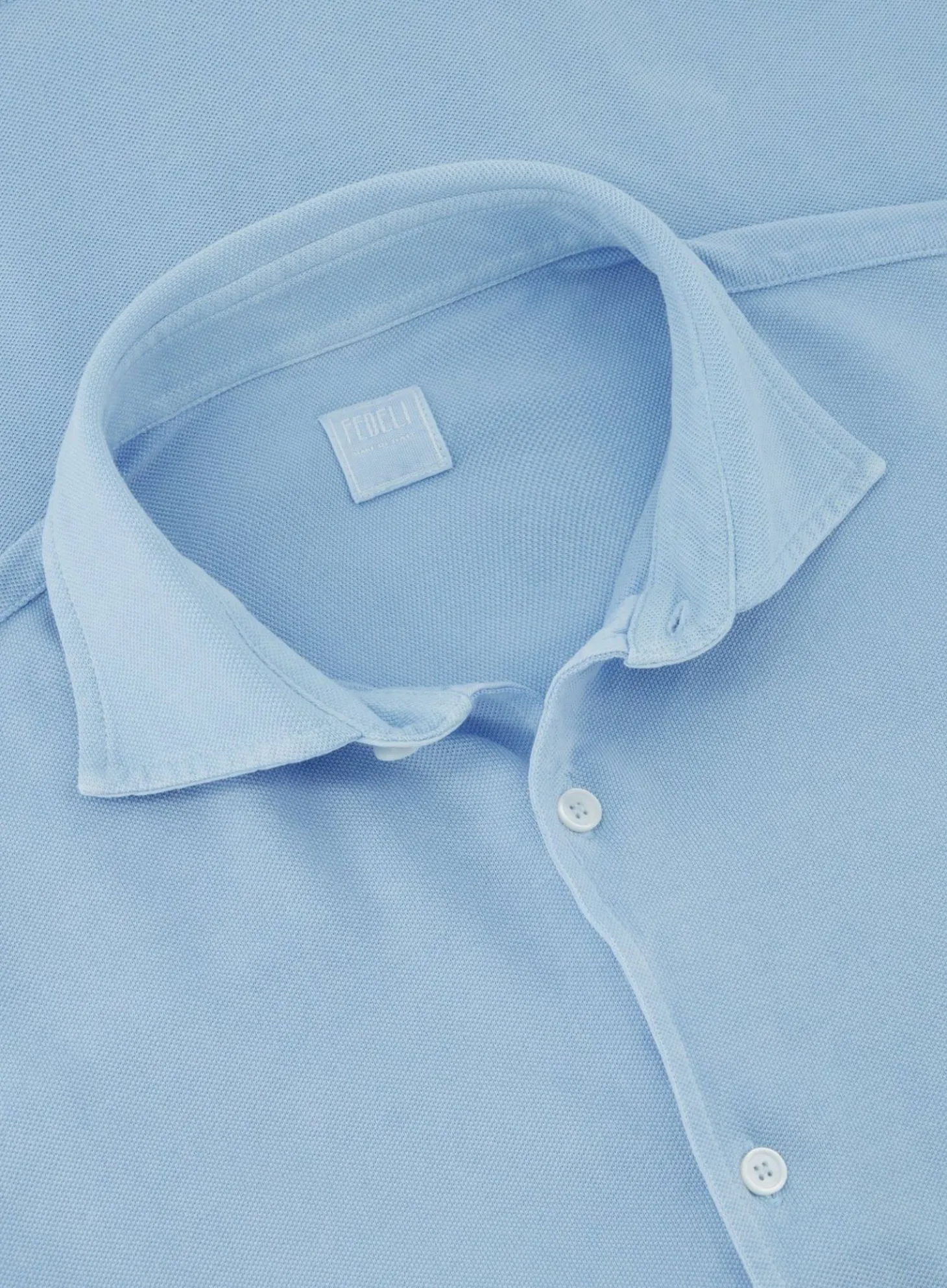 FEDELI Poloshirt Met Lange Mouwen Van Katoen Flash Sale