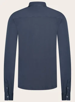 FEDELI Poloshirt Met Lange Mouwen Van Katoen Flash Sale