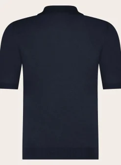 OGÉR Italian Knitwear Poloshirt Met Rits Van Zijde Store