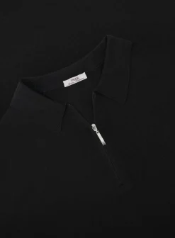 OGÉR Italian Knitwear Poloshirt Met Rits Van Zijde Store
