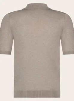OGÉR Italian Knitwear Poloshirt Met Rits Van Zijde Store