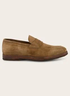 Bontoni Principe Welt Loafers Van Suede Taupe Store