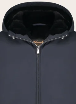 Mandelli Regular-Fit Bomberjack Blue Navy Clearance