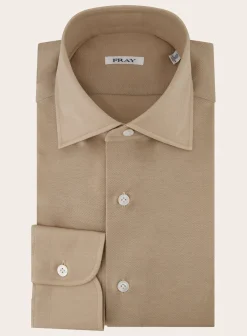 Fray Regular-Fit Gabriel Shirt Van Pique Katoen Outlet