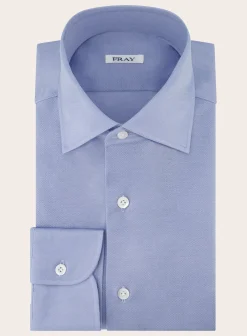 Fray Regular-Fit Gabriel Shirt Van Pique Katoen Outlet