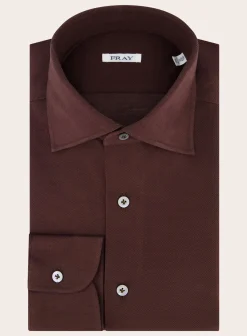 Fray Regular-Fit Gabriel Shirt Van Pique Katoen Outlet