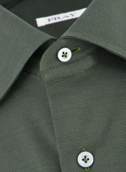 Fray Regular-Fit Gabriel Shirt Van Pique Katoen Outlet