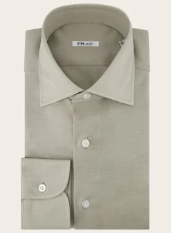 Fray Regular-Fit Gabriel Shirt Van Pique Katoen Outlet