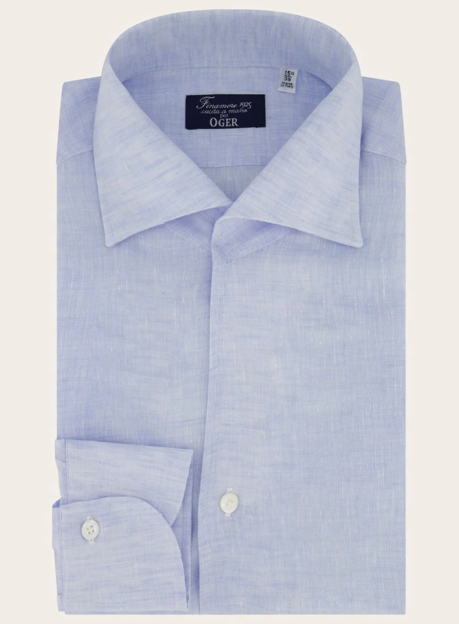 Finamore Regular-Fit Shirt Van Linnen Cheap
