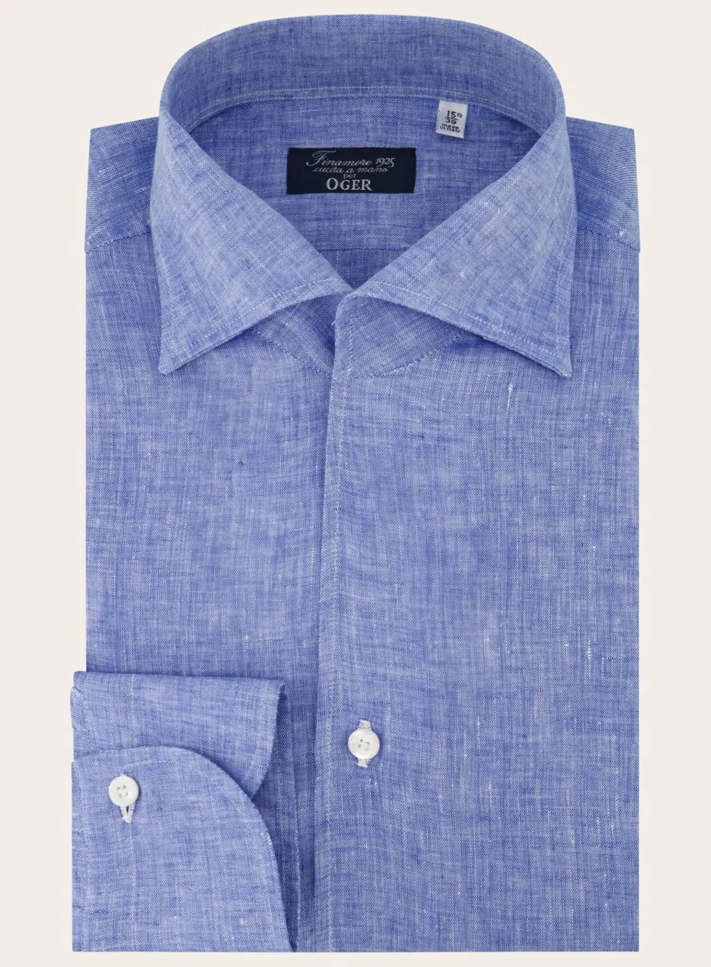 Finamore Regular-Fit Shirt Van Linnen Cheap