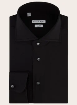 Emanuele Maffeis Regular-Fit Stretch-Katoen Overhemd Best