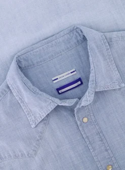 Jacob Cohën Shirt Van Katoen L.Blauw Cheap