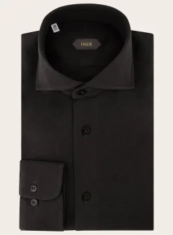 OGÉR Shirt Van Katoen Bruin Sale