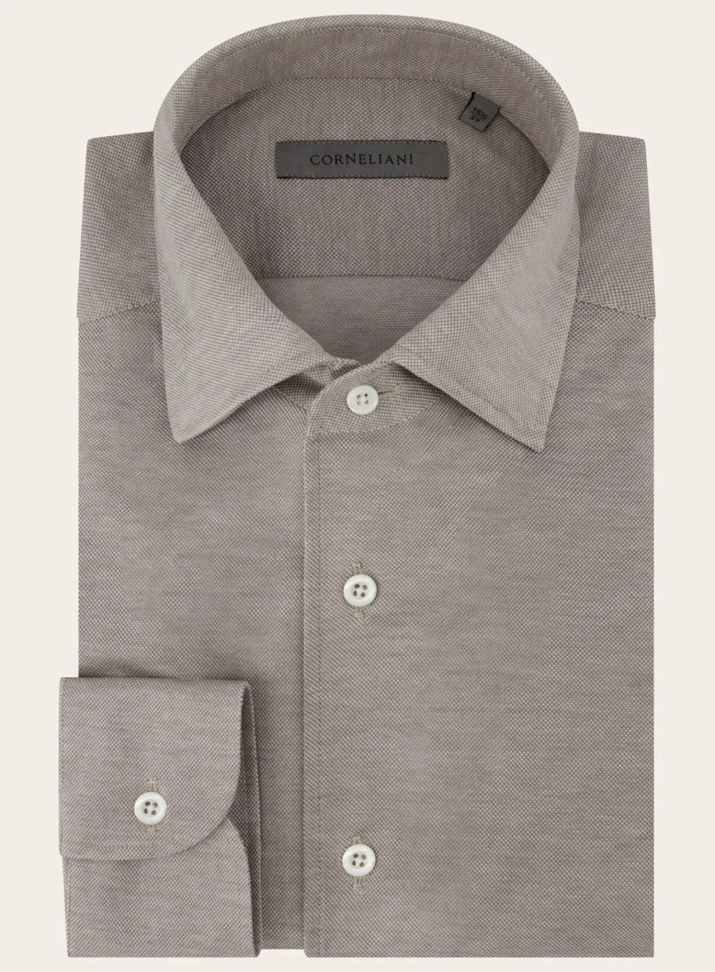 Corneliani Shirt Van Katoen Beige Shop