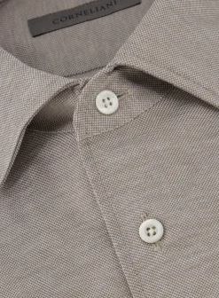 Corneliani Shirt Van Katoen Beige Shop