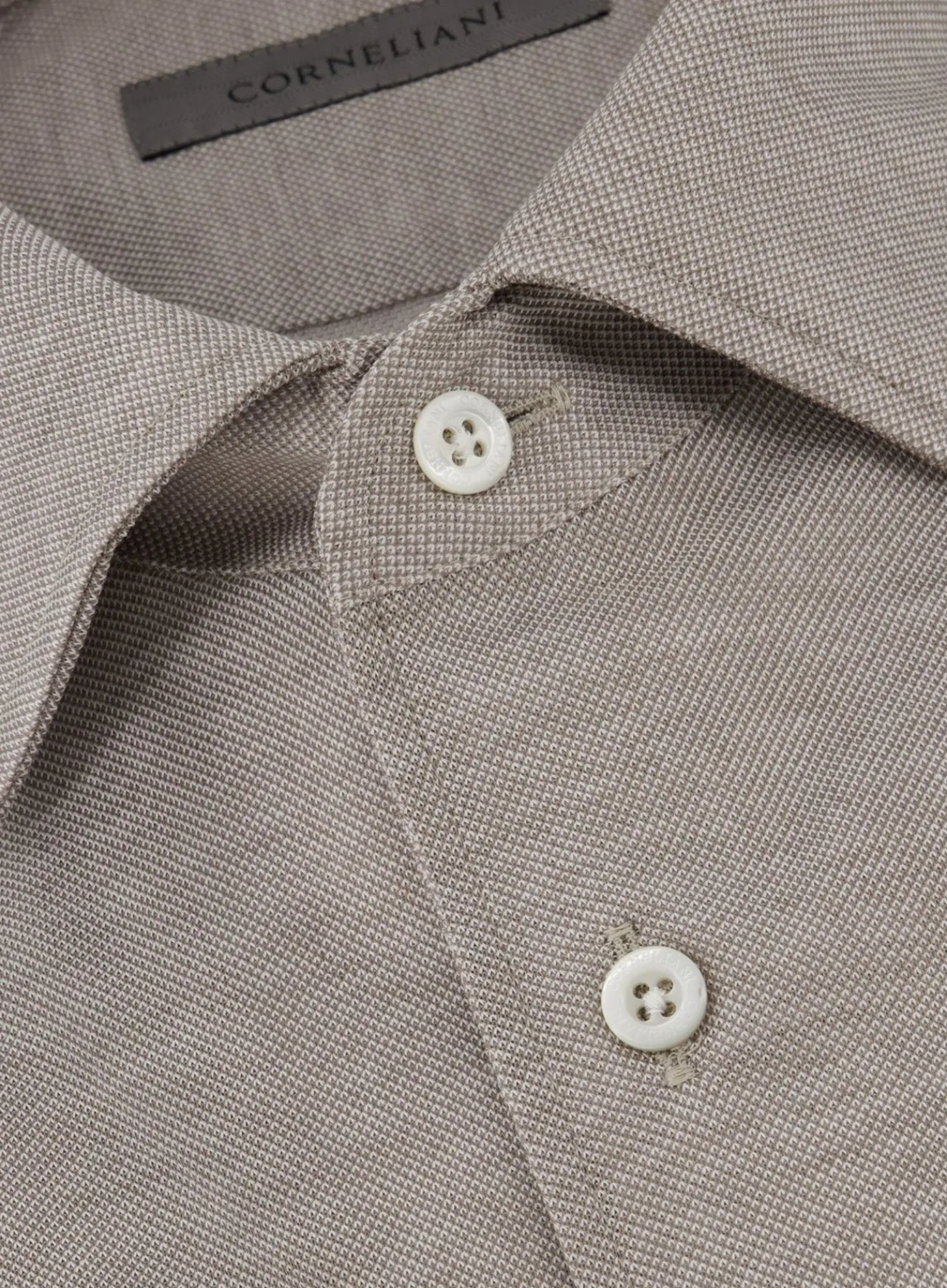 Corneliani Shirt Van Katoen Beige Shop