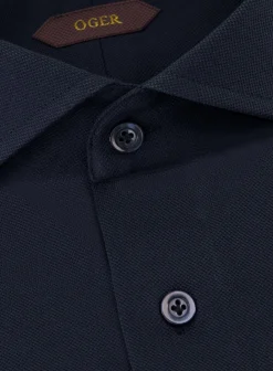 OGÉR Shirt Van Katoen Blue Navy Clearance