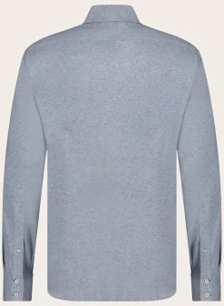 Brunello Cucinelli Shirt Van Linnen En Katoen L.Blauw Best