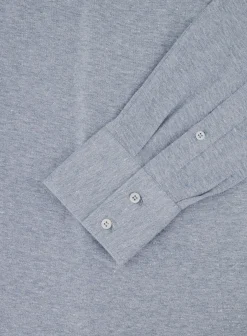 Brunello Cucinelli Shirt Van Linnen En Katoen L.Blauw Best