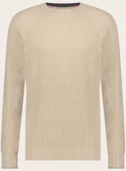 Brunello Cucinelli Slim-Fit Rib-Knit Trui Van Katoen Shop