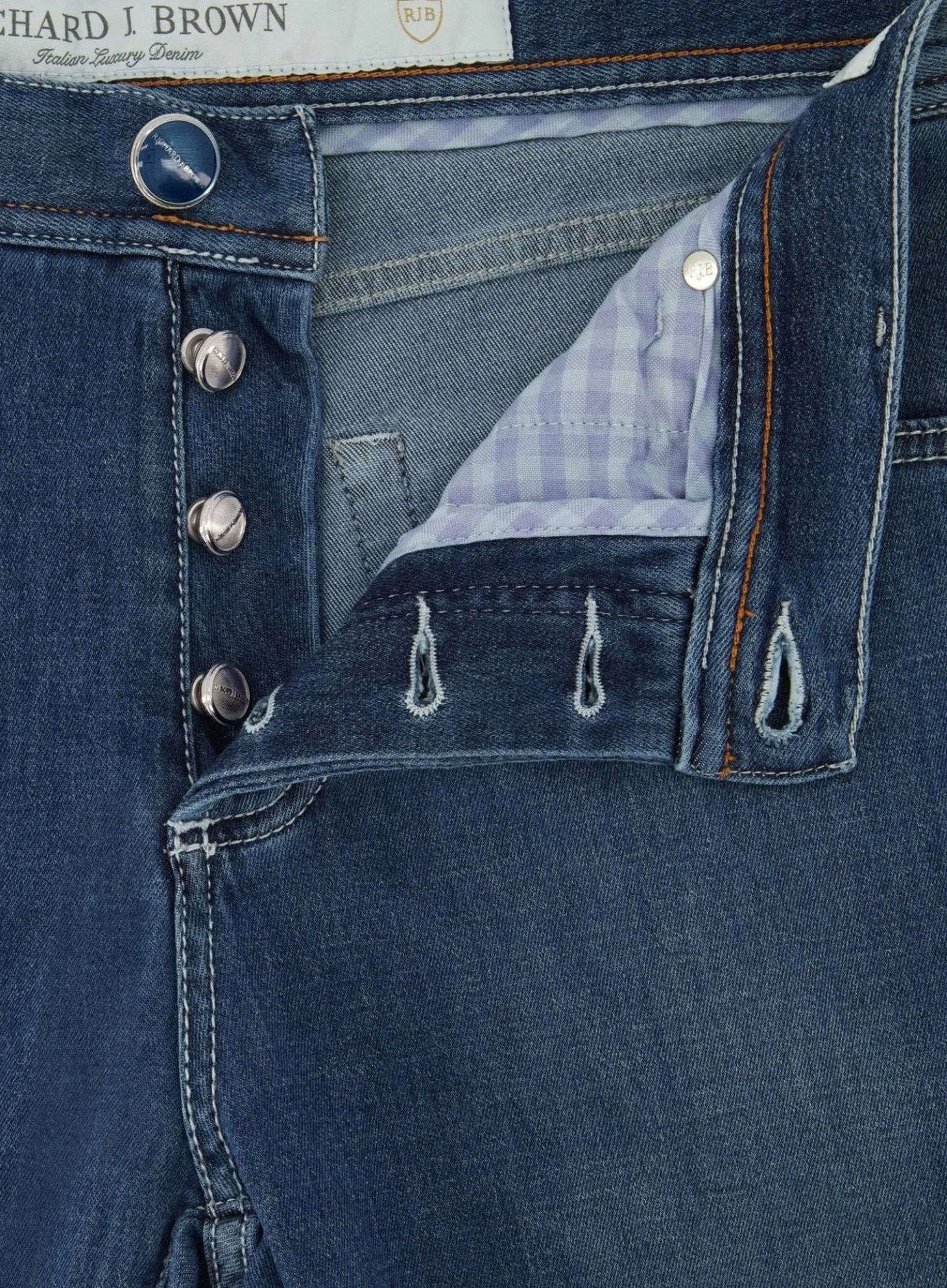 Richard J. Brown Slim-Fit Tokyo Jeans Blauw New