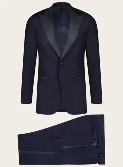 OGÉR Slim-Fit Tuxedo Van Wol Marine Discount