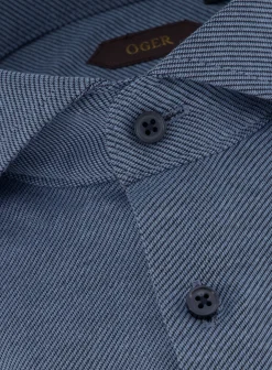 OGÉR Slim-Fit Twill Shirt Van Katoen Sale