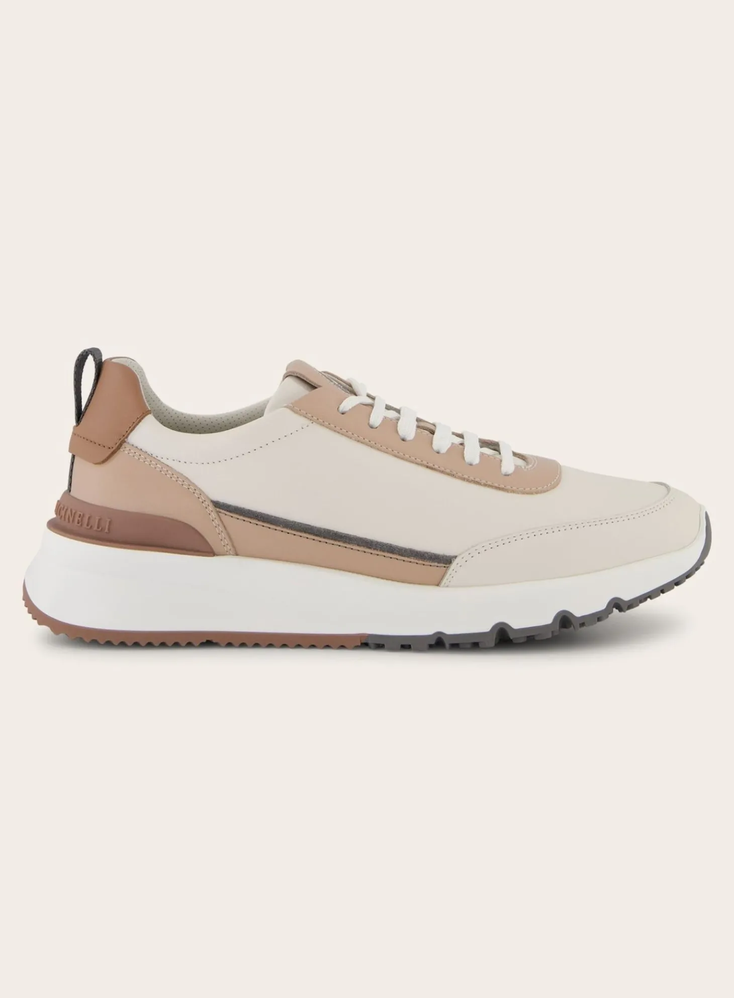 Brunello Cucinelli Sneakers Van Leer Beige Hot