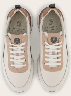 Brunello Cucinelli Sneakers Van Leer Beige Hot