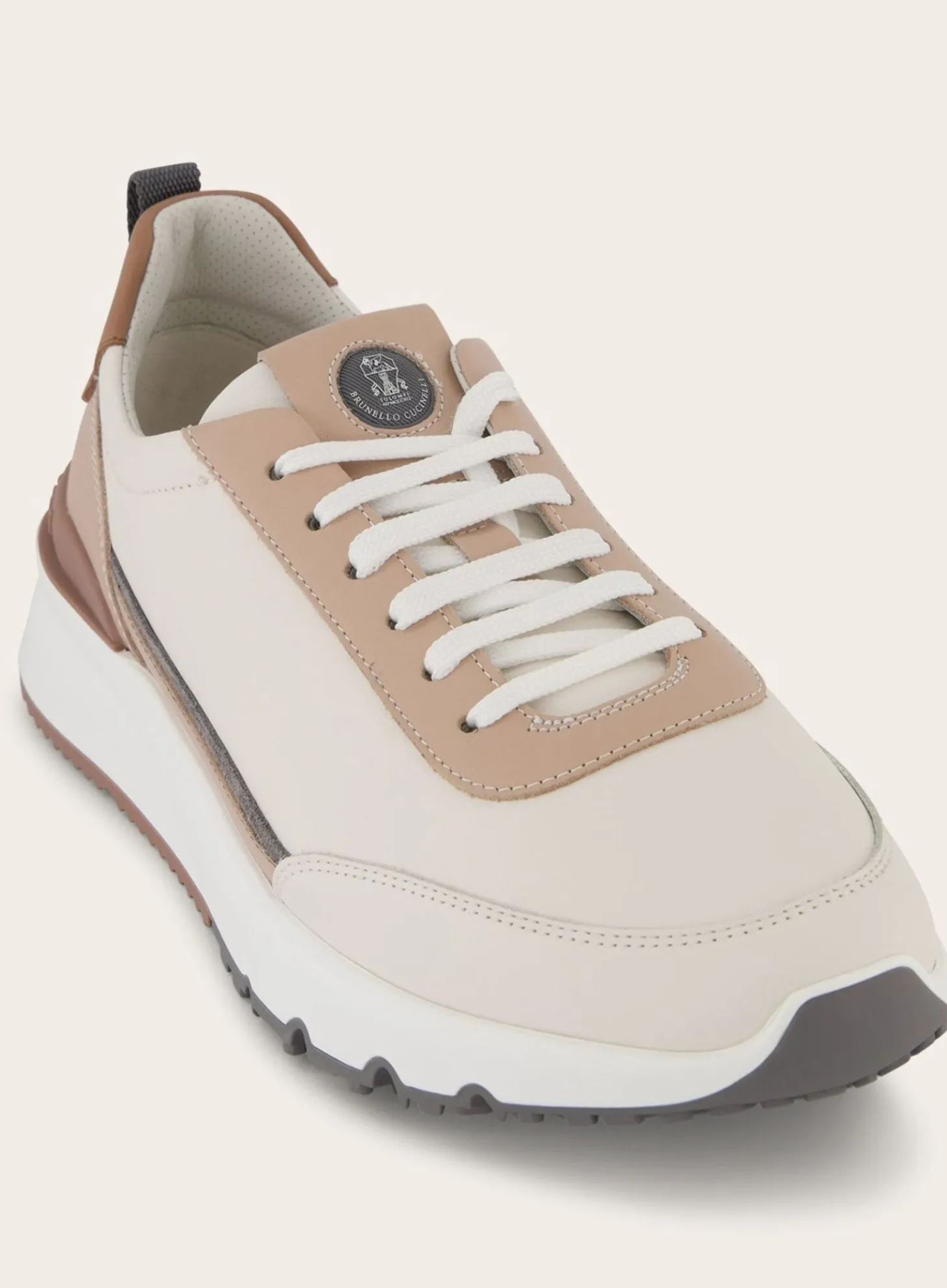 Brunello Cucinelli Sneakers Van Leer Beige Hot