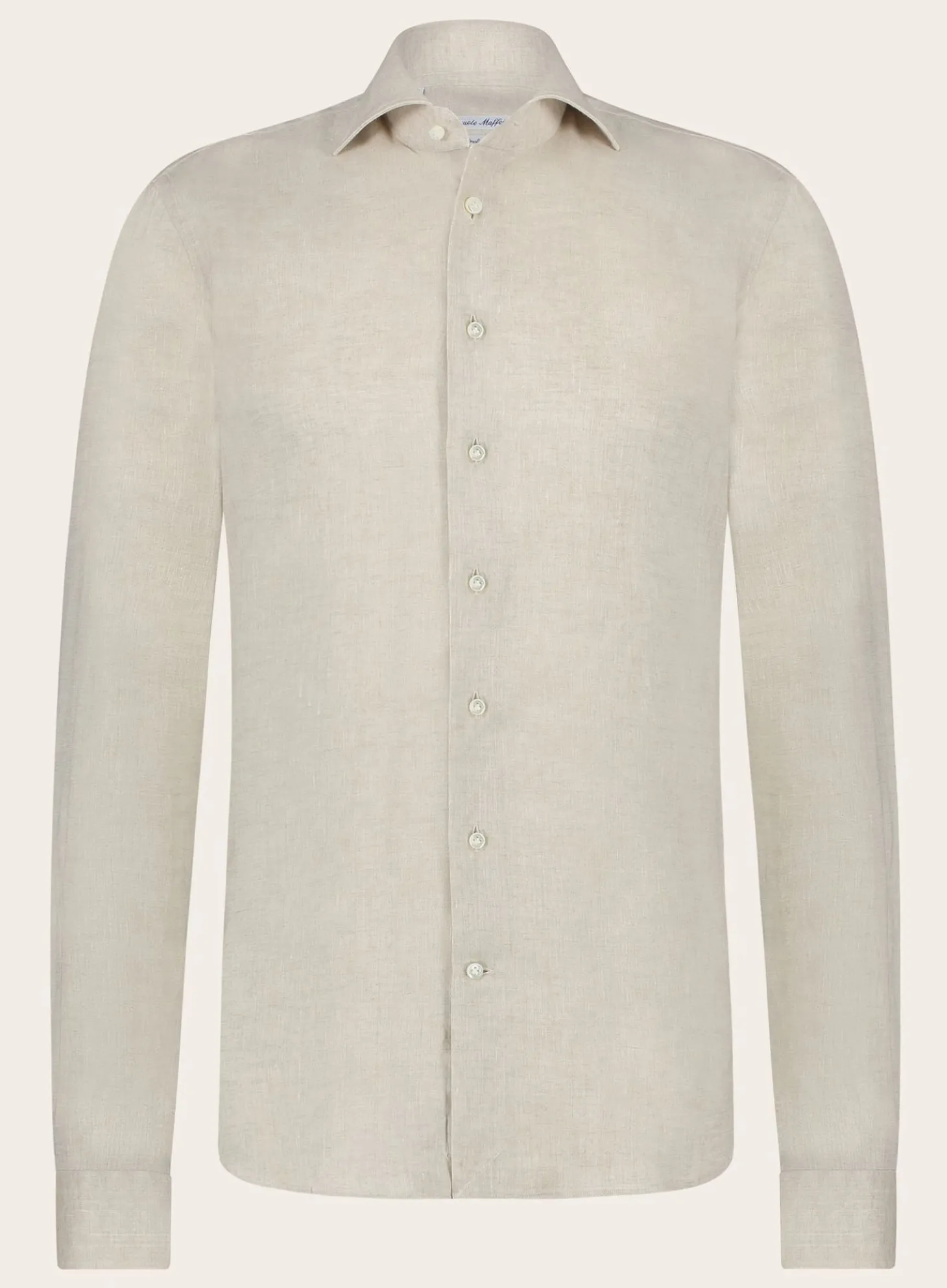 Emanuele Maffeis Stretch Shirt Van Linnen Best Sale