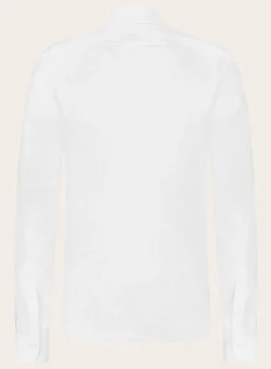 Emanuele Maffeis Stretch Shirt Van Linnen Best Sale