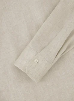 Emanuele Maffeis Stretch Shirt Van Linnen Best Sale