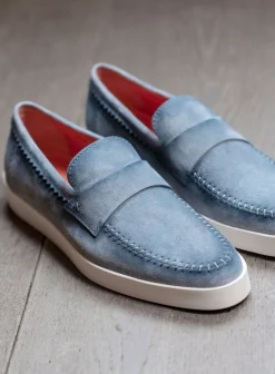 Santoni Suede Atlantis Instappers New