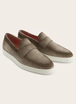 Santoni Suede Atlantis Instappers New