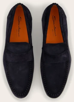 Santoni Suede Atlantis Instappers New