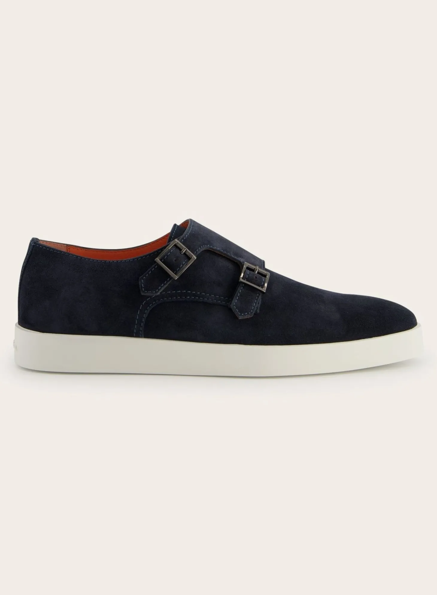 Santoni Suede Dubbele Gespsneakers Atlantis Hot