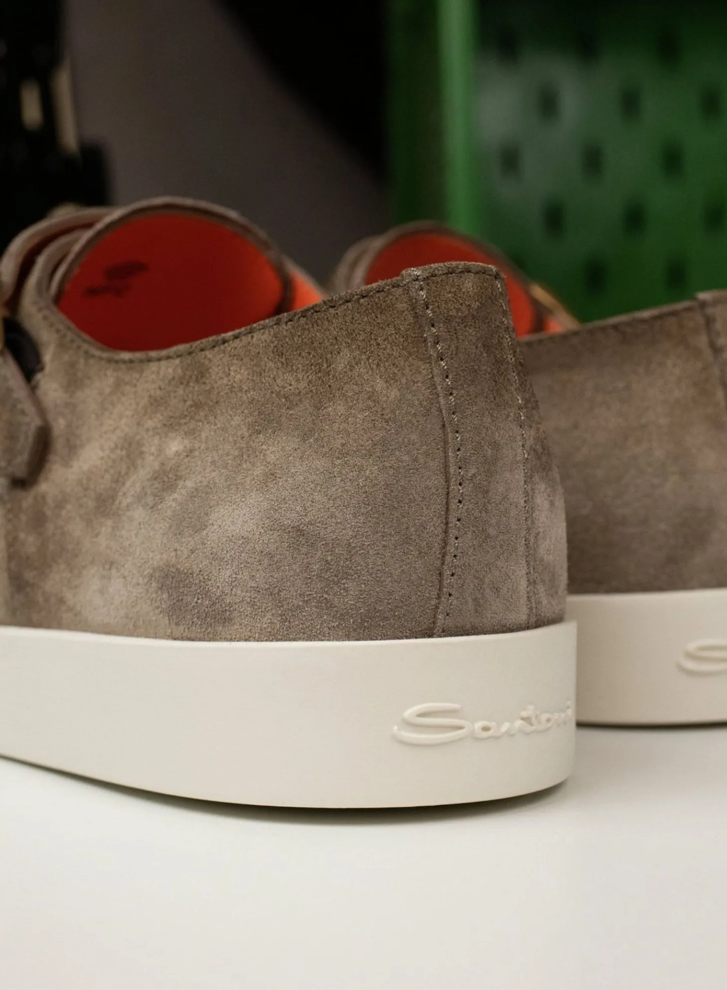 Santoni Suede Dubbele Gespsneakers Atlantis Hot