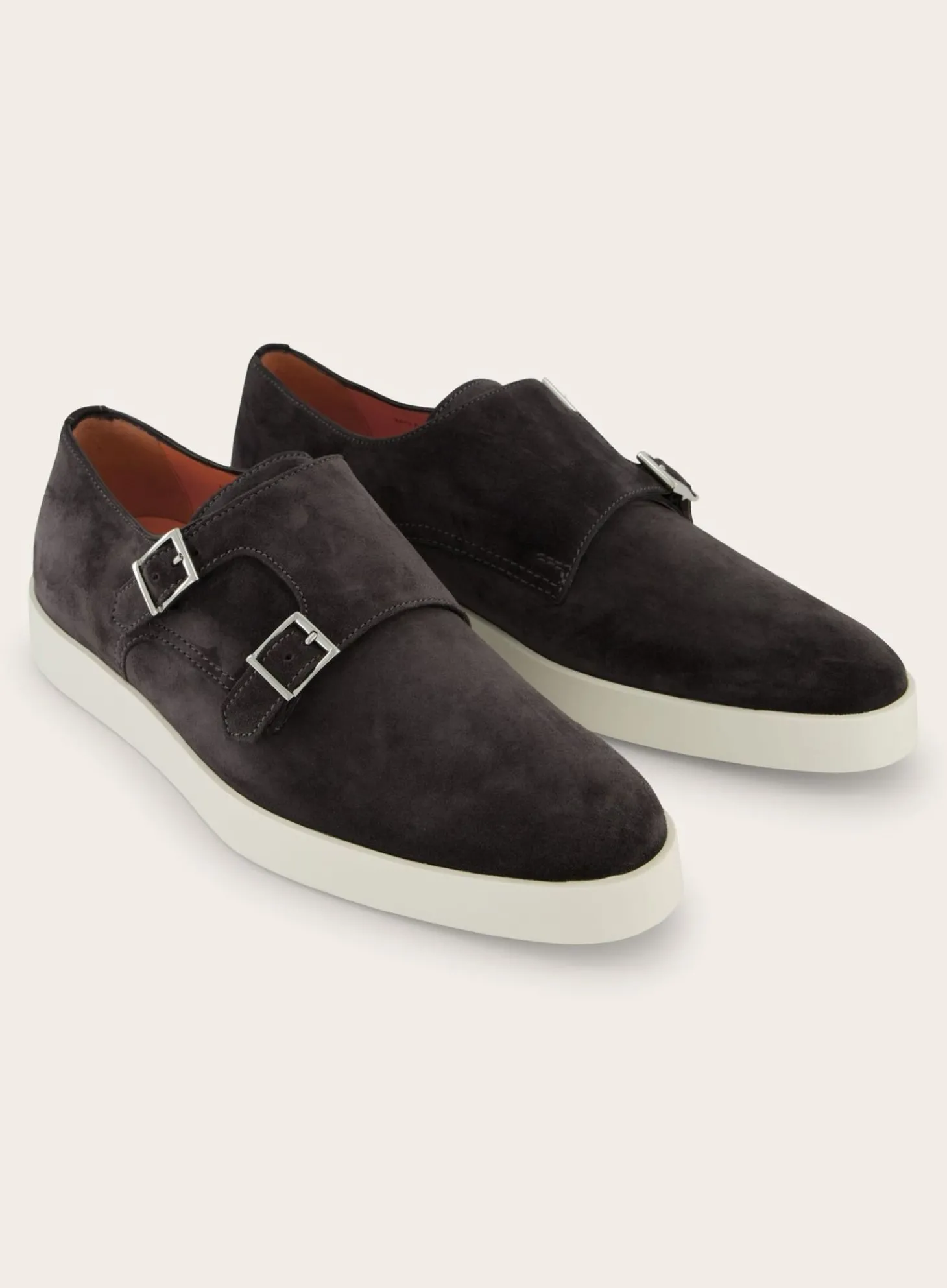 Santoni Suede Dubbele Gespsneakers Atlantis Hot